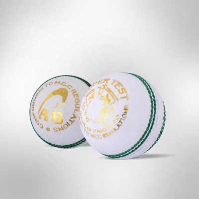 White Cricket Ball 156gm Professional Quality 50 overs AS Sports